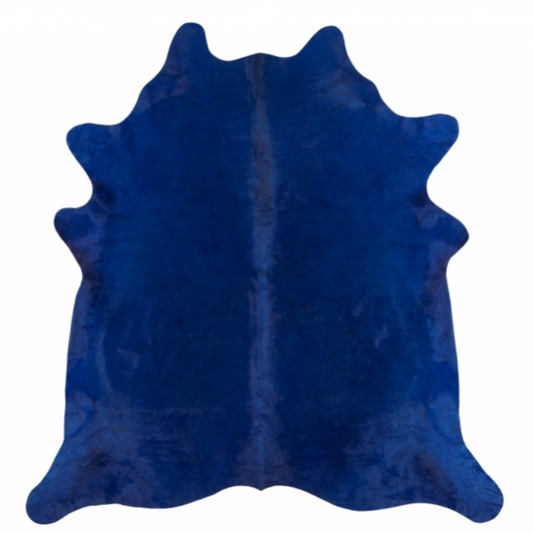 Dyed Blue Cowhide Rug