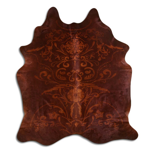 Baroque Printed Cowhide Rug