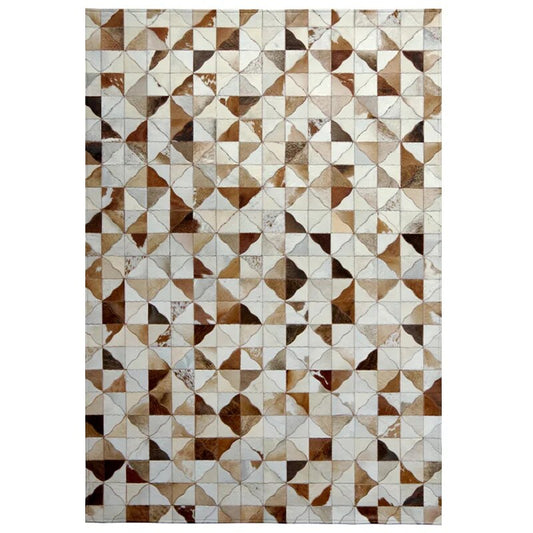 Londrina Rectangle Patchwork Cowhide Rug