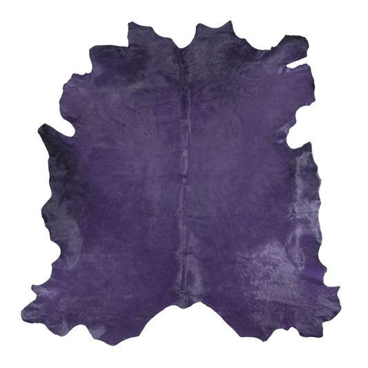 Purple Italian Dyed Cowhide Rug