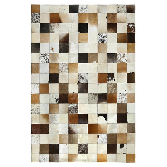 Soho Rectangle Patchwork Cowhide Rug